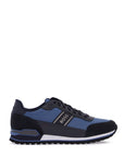 Boss sneakers parkour-l_runn_rsmx blue technical fabric and suede with tank sole