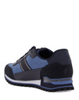 Boss sneakers parkour-l_runn_rsmx blue technical fabric and suede with tank sole