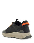 Boss dark grey breathable sneakers with orange details ttnm evo_runn_rsgtx