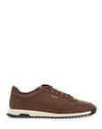 Boss dark brown breathable sneakers zayn_lowp_lttb