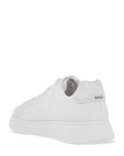 Boss men's sneakers bulton_runn_gr white leather with rubber sole