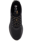 Boss sneakers evo_runn_rsth men's black lightweight and breathable