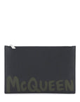 Alexander Mcqueen graffiti flat pouch