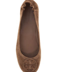 Tory Burch suede minnie travel ballet flats