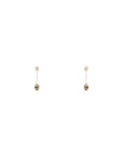 Alexander Mcqueen skull earrings with pavé and chain