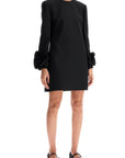 Valentino Garavani "double compact drill mini dress"