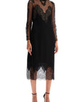 Valentino Garavani silk and lace dress