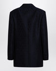 Valentino Navy blue double-breasted jacket Toile Iconographe