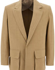 Valentino Garavani single-breasted canvas jacket