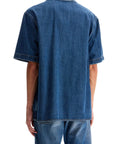 Valentino Garavani denim bowling shirt for men