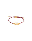 Valentino Garavani leather vlogo bracelet 'the bold