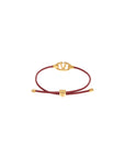 Valentino Garavani leather vlogo bracelet 'the bold