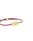 Valentino Garavani leather vlogo bracelet 'the bold