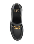 Valentino Garavani glossy leather vlogo signature loaf