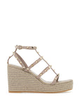 Valentino Garavani rockstud wedge sand