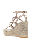 Valentino Garavani rockstud wedge sand