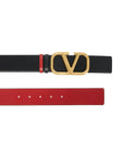 Valentino Garavani leather vlogo signature reversible belt