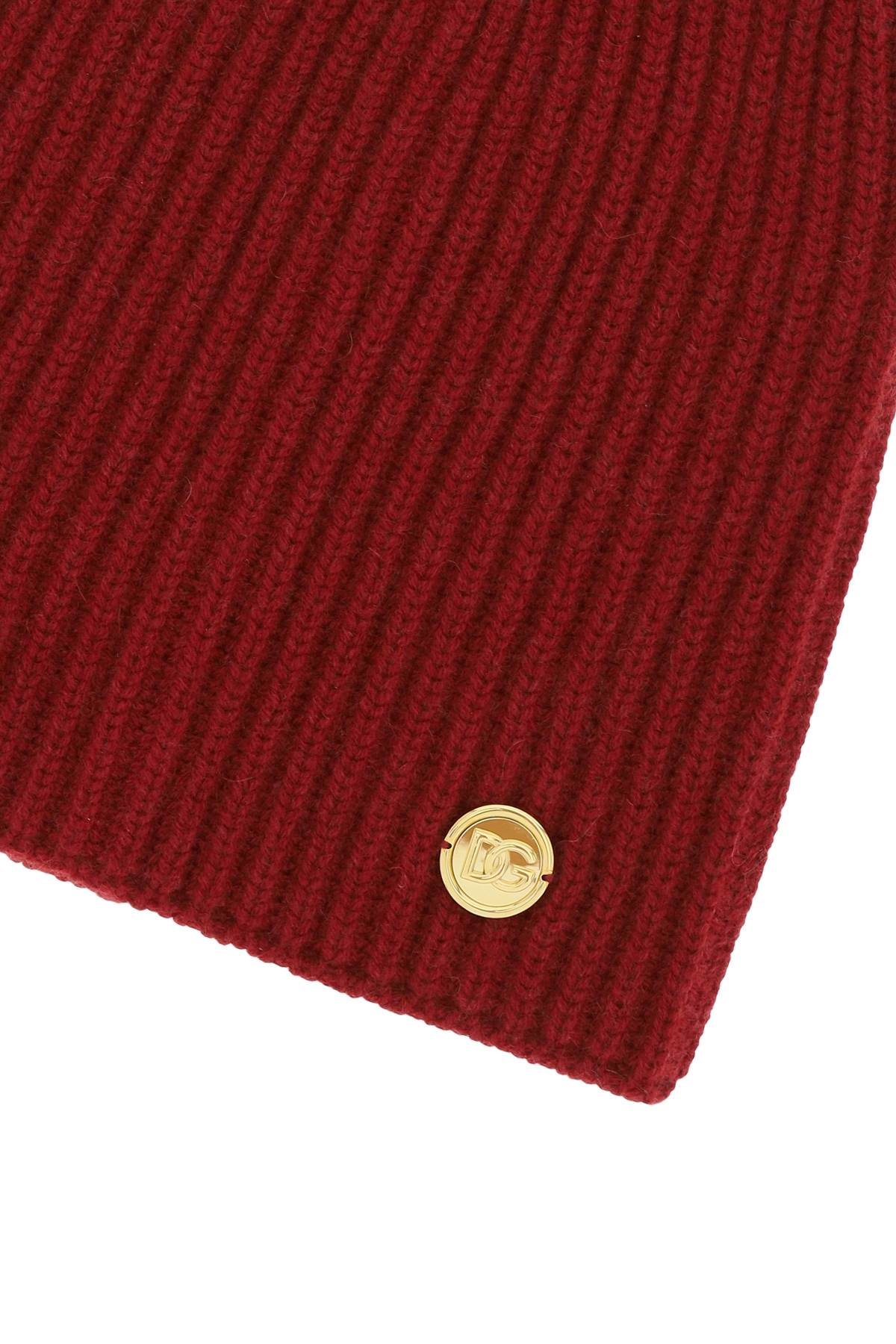 Dolce &amp; Gabbana Cashmere Beanie Hat   Red
