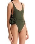 Magda Butrym one-piece swimsuit with applied flower