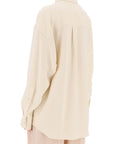 Stella McCartney oversized shirt in crepe jersey