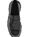 Alexander Mcqueen brushed leather wander loafers