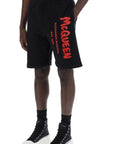 Alexander Mcqueen jersey graffiti sweatshorts