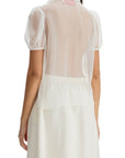 Valentino Garavani short-sleeved chiffon blouse