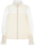 Valentino Garavani silk blouse with ruffles