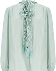 Valentino Garavani silk blouse with bow detail