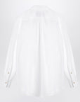 Valentino White cotton shirt with ruffles