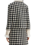 Valentino Garavani embroidered jacket in damier light tweed