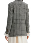 Valentino Garavani double-breasted pied de poule wool bl