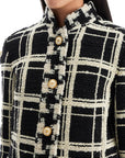 Valentino Garavani "macro check tweed jacket for