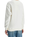 Valentino Garavani ivory cotton sweatshirt with bold stylized logo