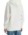 Valentino Garavani ivory cotton hoodie with large logo