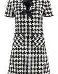 Valentino Garavani mini dress in damier light tweed