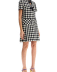 Valentino Garavani mini dress in damier light tweed