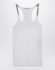 Stella McCartney White tank top with chain straps