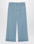 Valentino Light blue wide jeans with cuff