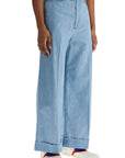 Valentino Garavani wide cropped fit denim pants