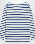 Ivory t-shirt with blue stripes Chez Valentino