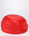 Valentino Garavani Red silk turban