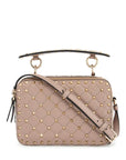 Valentino Garavani quilted poudré shoulder bag with golden studs