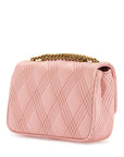 Valentino Garavani borsa a spalla small rock-chic rosa geranio in pelle