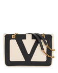 Valentino Garavani small bicolor tote with mixed handles