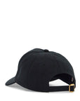 Valentino Garavani black baseball cap with butter logo in adjustable cotton