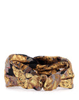 Valentino Garavani black gold orange floral hairband