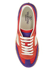 Valentino Garavani purple women's sneakers in polyester and suede