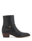 Valentino Garavani leather pat ankle boots