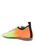 Valentino Garavani lime green and fluorescent orange sporty sneakers in cotton and pu bold design